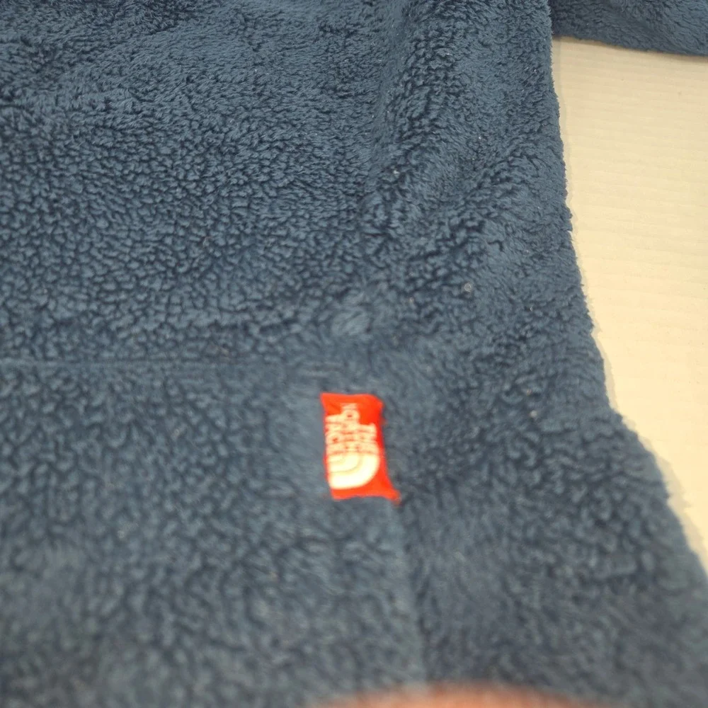 The North Face Fleece Pullover Womens M Blue Quarter Zip Osito High Pile Soft